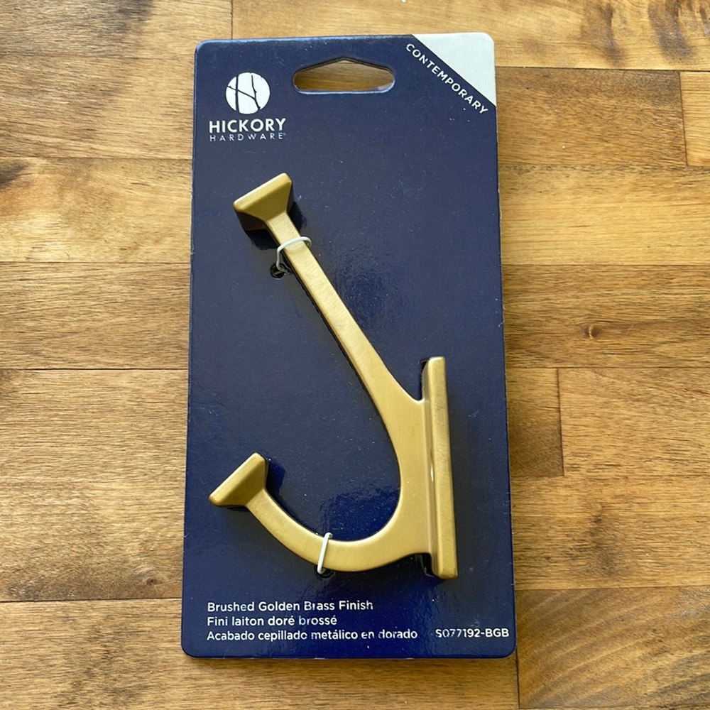 Hickory Hardware Brushed Golden Brass Finish HOOK